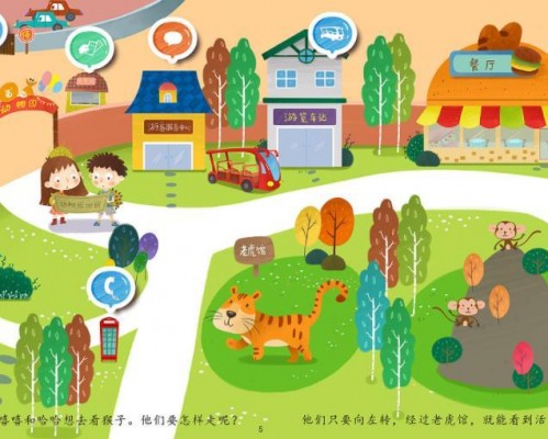 動物園地圖印刷