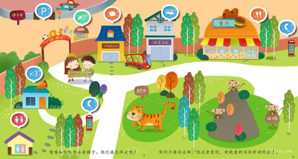 動物園地圖印刷  第1張